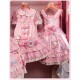 Mademoiselle Pearl Sanrio Hello Kitty Candy Themed Apron Blouse Salopette JSKs and OPs(Reservation/Full Payment Without Shipping)